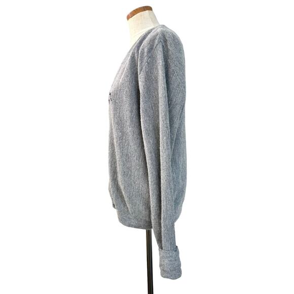 Vintage Steeplechase Gray Wool Cardigan M Academia Preppy Collegiate Sweater - Picture 9 of 13